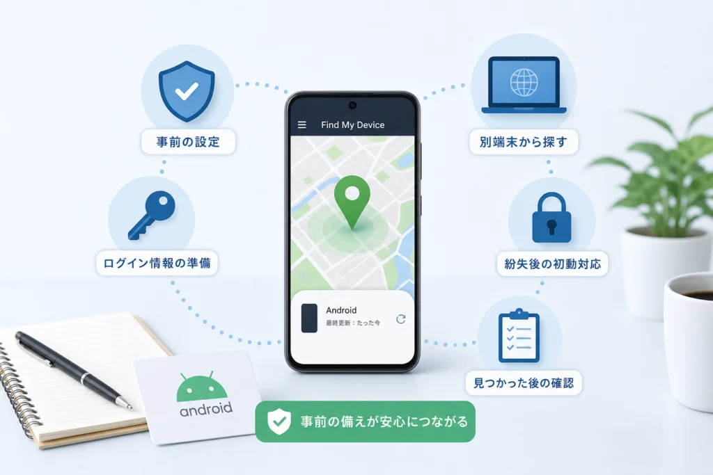 Androidで「デバイスを探す」はどう設定する？