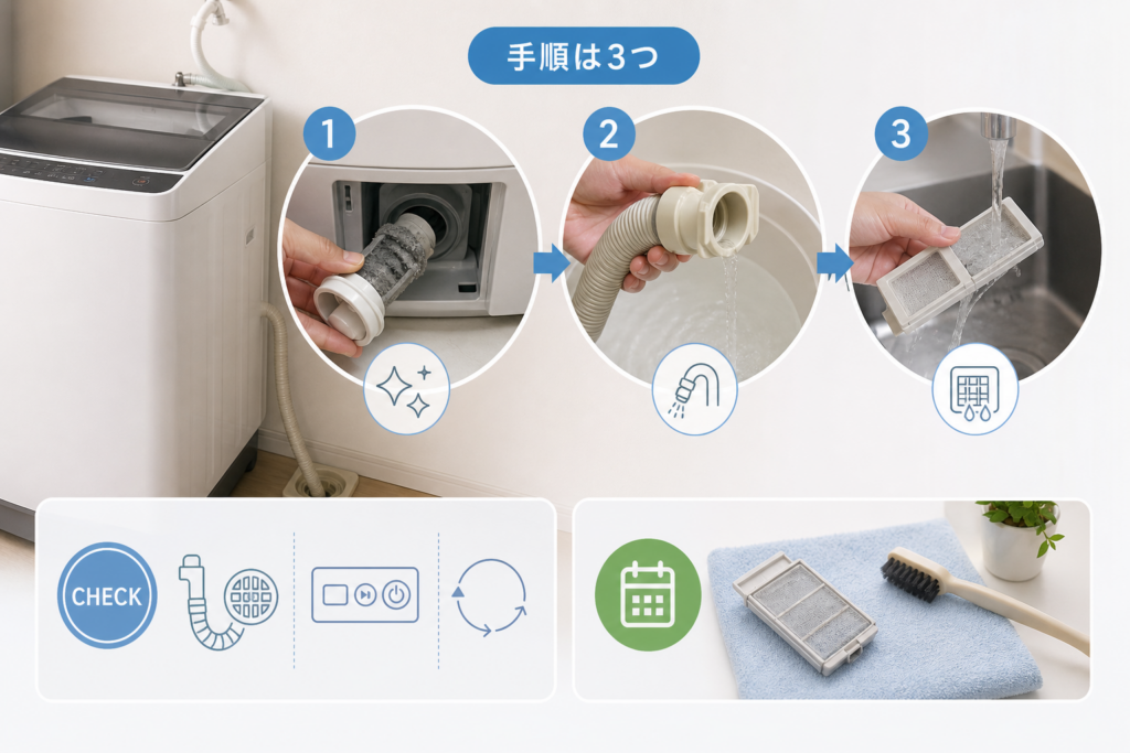 C02エラー時の清掃手順｜説明書で認められた箇所だけ扱う