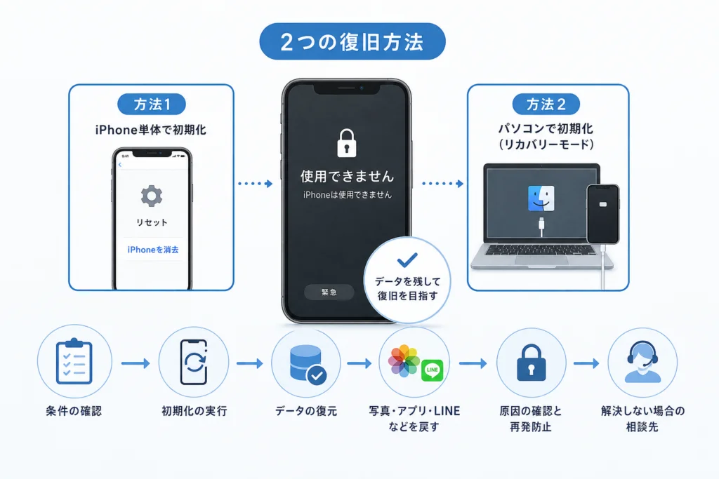 データを消さずに復旧する2つの方法