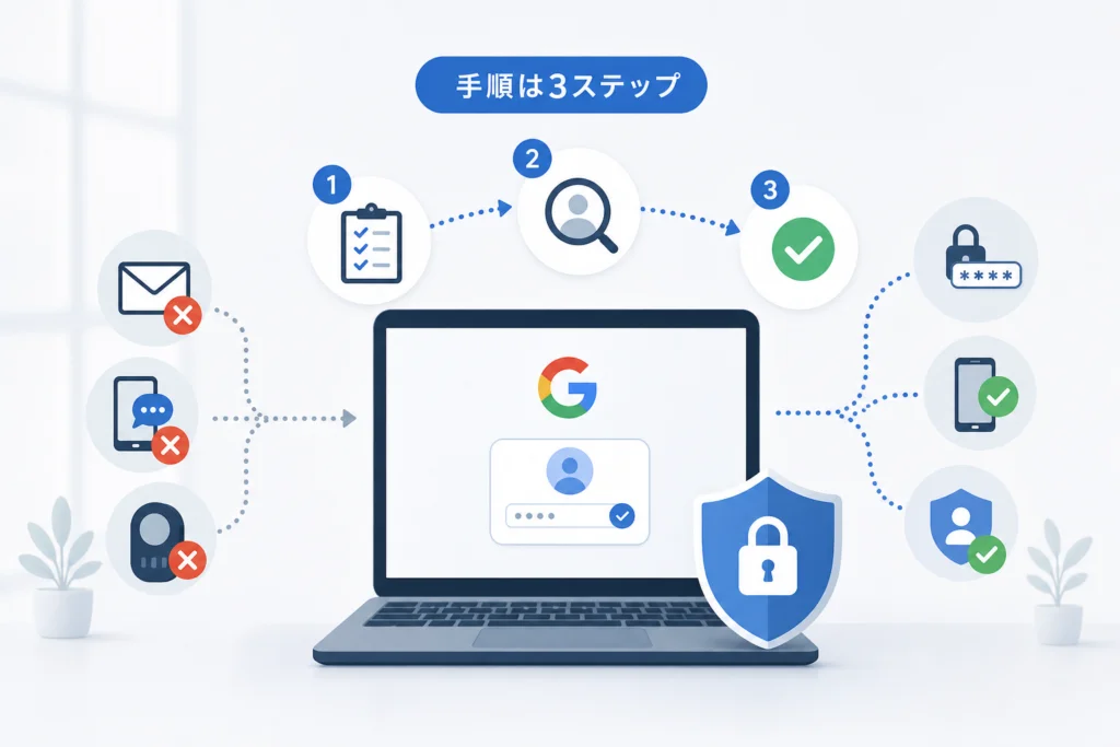 メール・SMS・認証端末を使えない場合は?