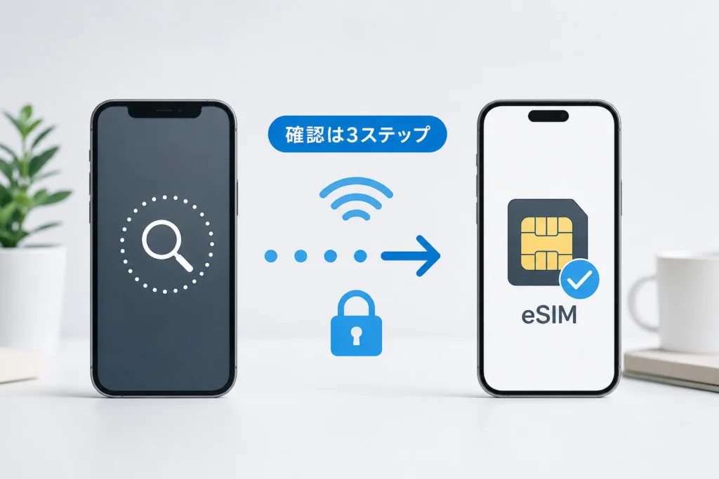 旧iPhoneが見つからないときの端末側の確認