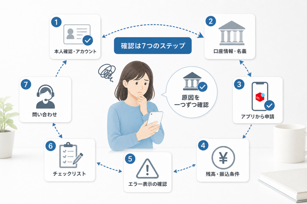 申請画面へ進めないときに疑う原因