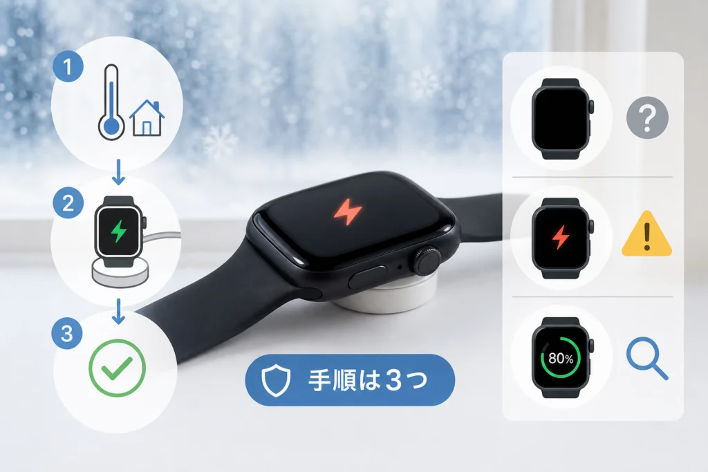 画面が真っ暗、赤い稲妻、途中で止まる――表示で何を分ける？