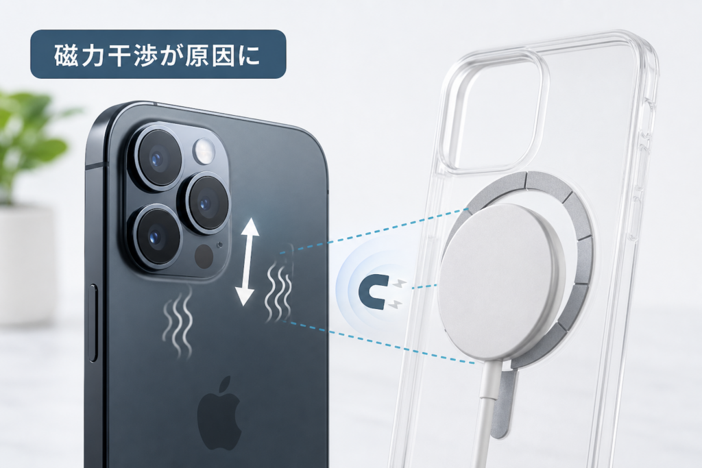 磁石付きケースやMagSafeアクセサリで揺れる理由