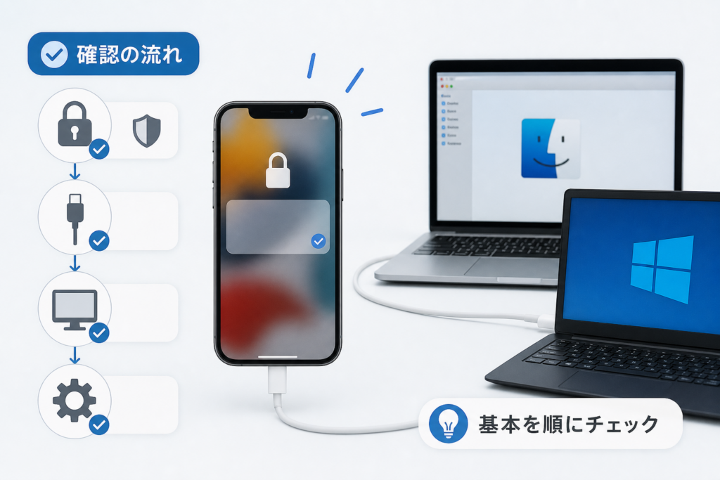 第1・第2階層：ロック解除と通信経路を確認する