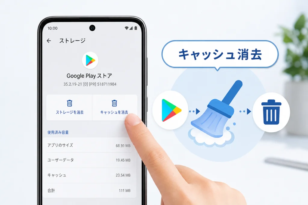 Google Playストアのキャッシュはどう消去する？