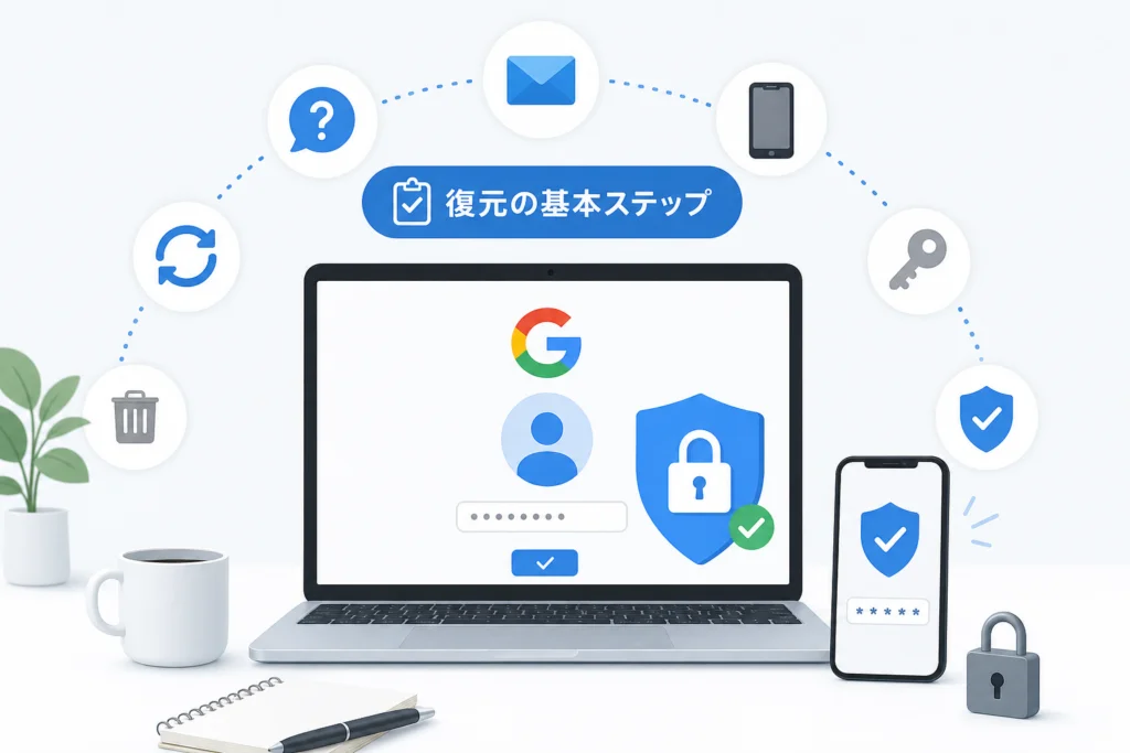 Googleアカウントを復元する前に何を準備する?