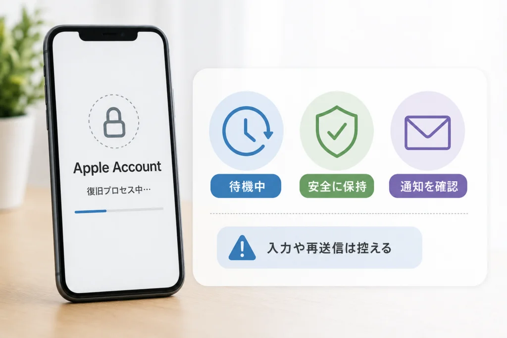 iforgotのアカウント復旧はどう進む?待機中に気をつけること