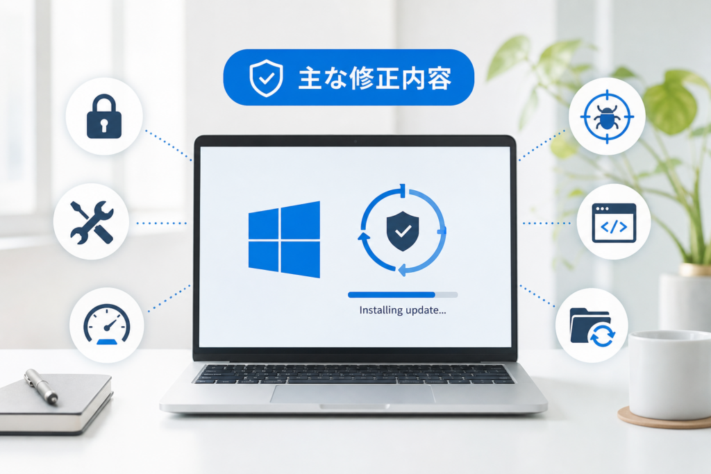 KB5122878に含まれる主な修正内容