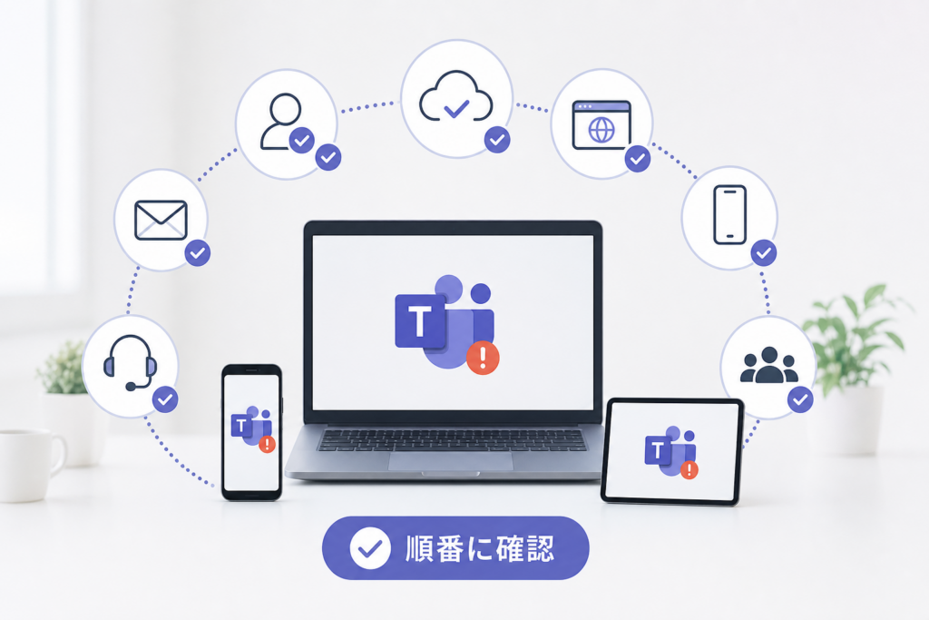 Teamsで障害が起きているか確認する方法