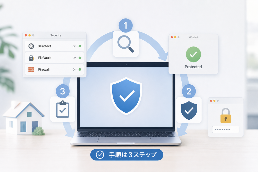 XProtectを確認する方法とmacOS標準保護の役割