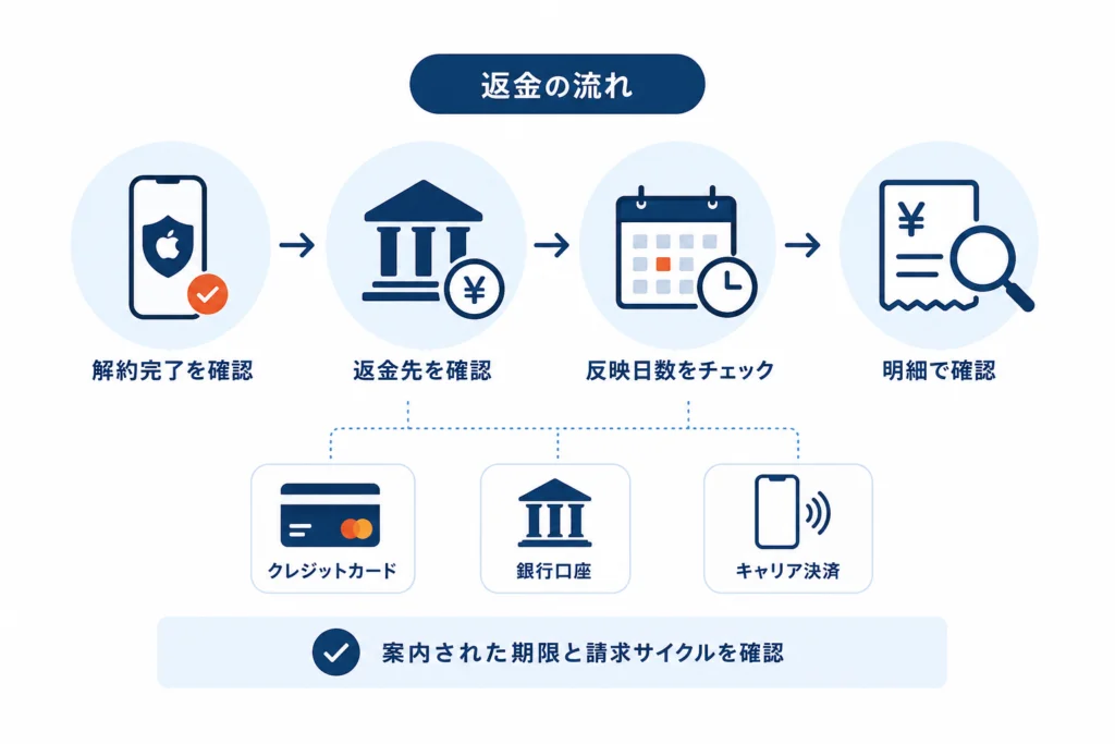 AppleCareの返金はいつ?案内された期限と請求サイクルを確認