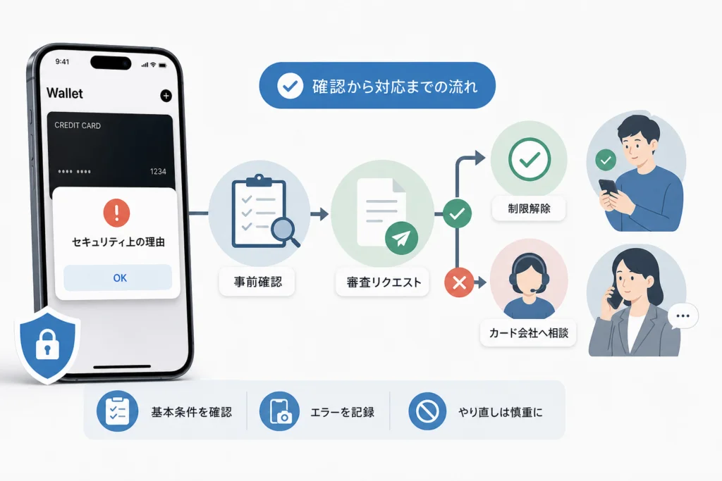 「審査をリクエスト」から申請し、結果に合わせて対応する