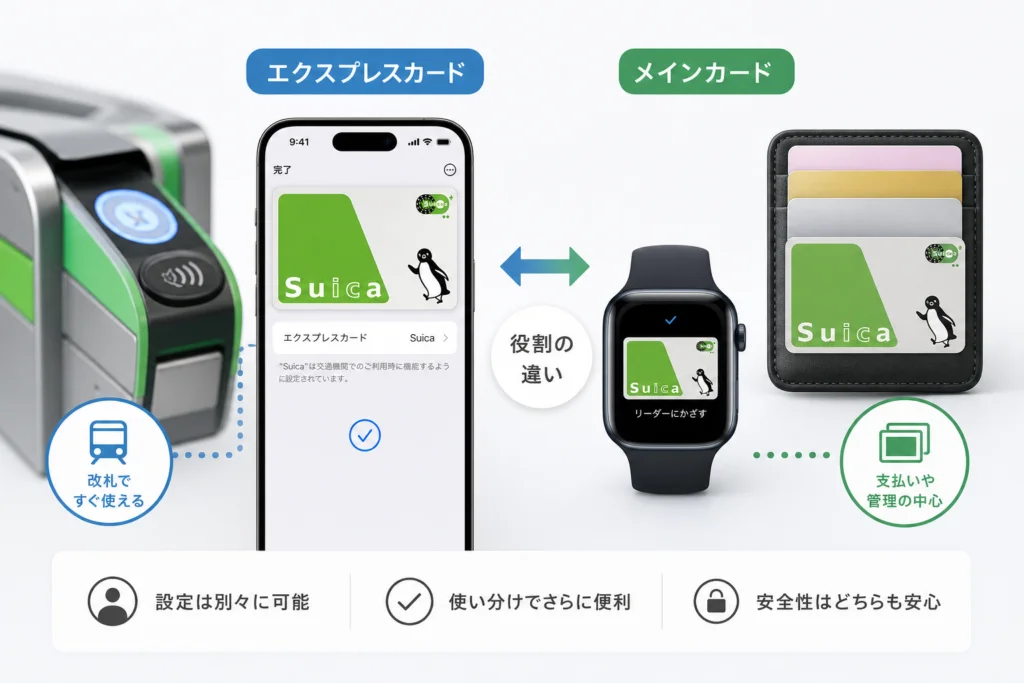 エクスプレスカードとメインカードは何が違う？