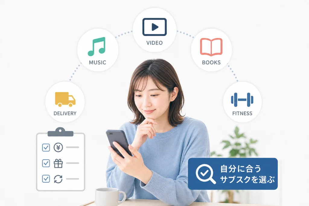サブスクには何がある?自分に向く種類を選びたい