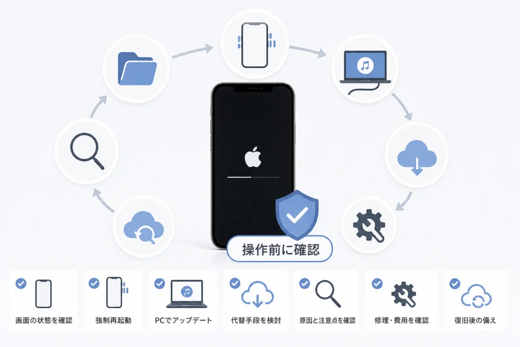 データを消さないために、操作前に確認すること