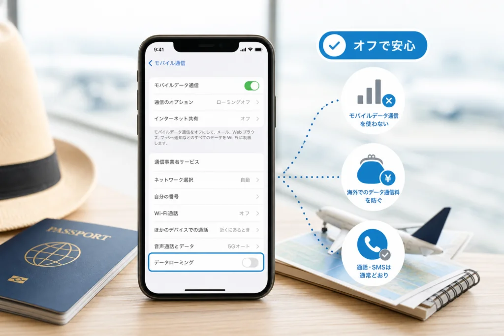 データローミングをオフにすると何が変わる？