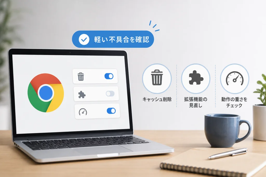 リセット前に試せる軽い不具合の切り分け