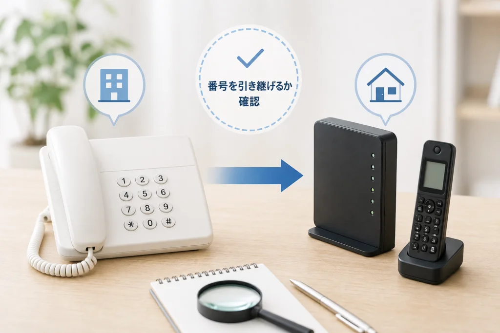 今の固定電話番号は引き継げる?番号ポータビリティの確認方法