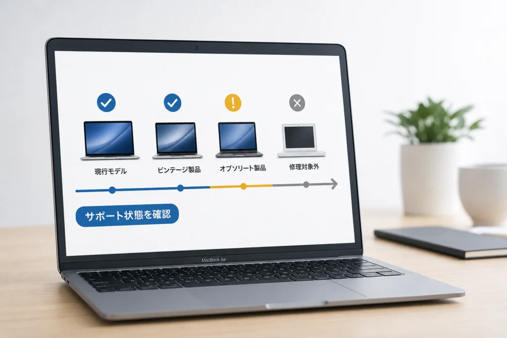古いMacは修理できる?ビンテージとオブソリートの確認方法