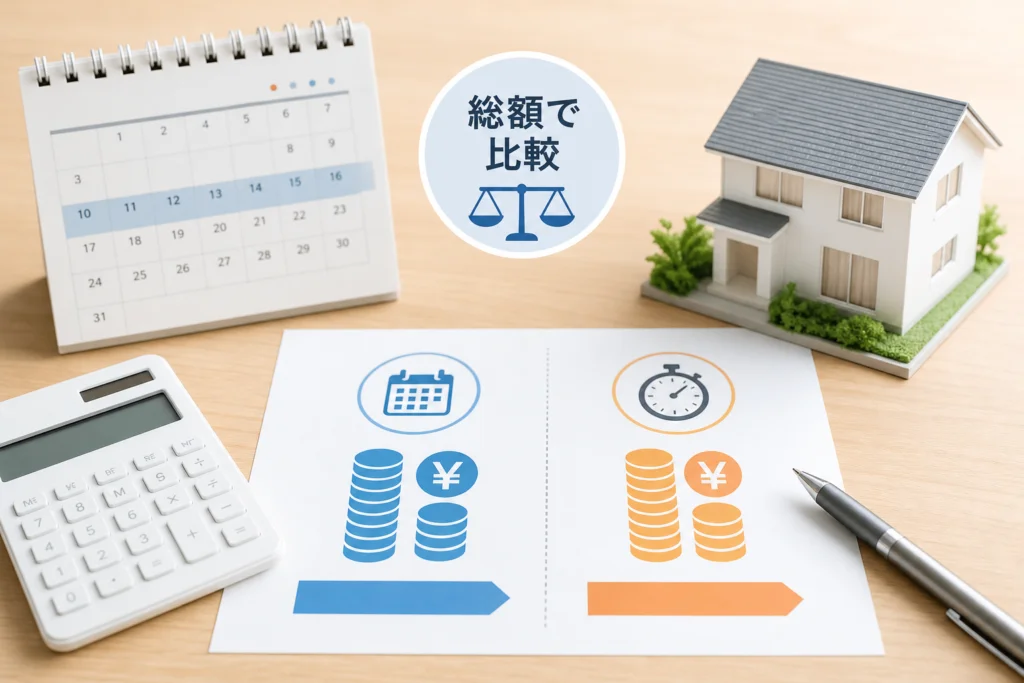 更新期間まで待つ？今解約する？世帯の総額で比較