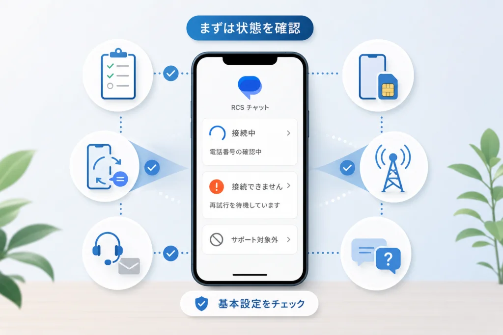 最初に確認したいRCSの利用条件と基本設定