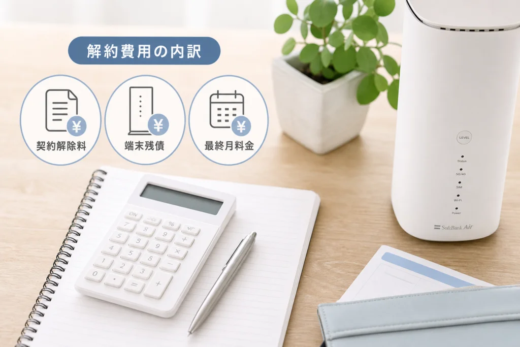 解約費用はいくら?契約解除料・端末残債・最終月料金