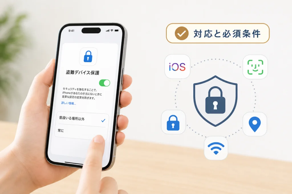 設定前に確認する対応iOSと必須条件