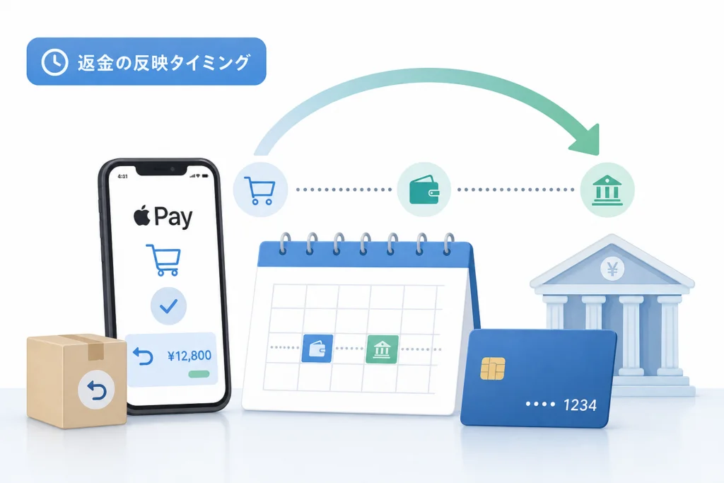 返品後の返金はいつ反映される？処理日と締め日の見方