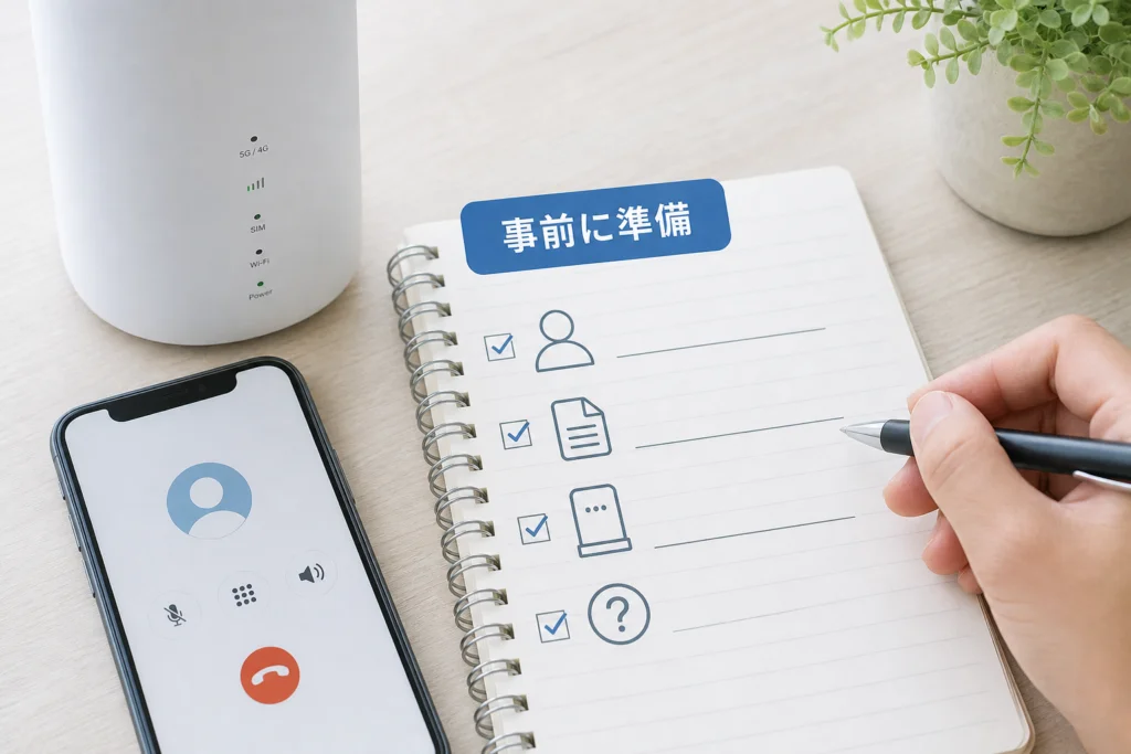 電話する前に準備する情報とオペレーターへの伝え方