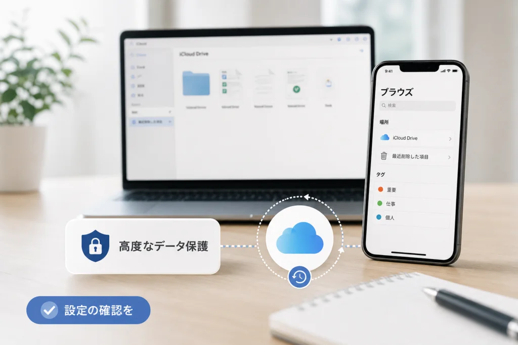 高度なデータ保護を使っている場合の確認事項