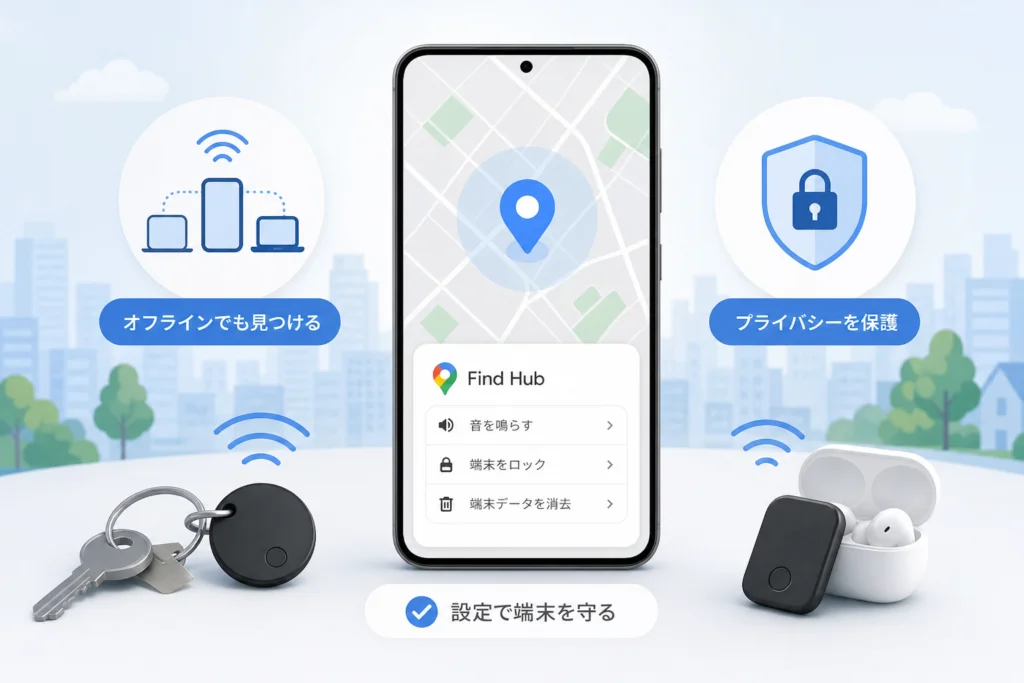Find Hubとは？旧「デバイスを探す」と探索方法の違い