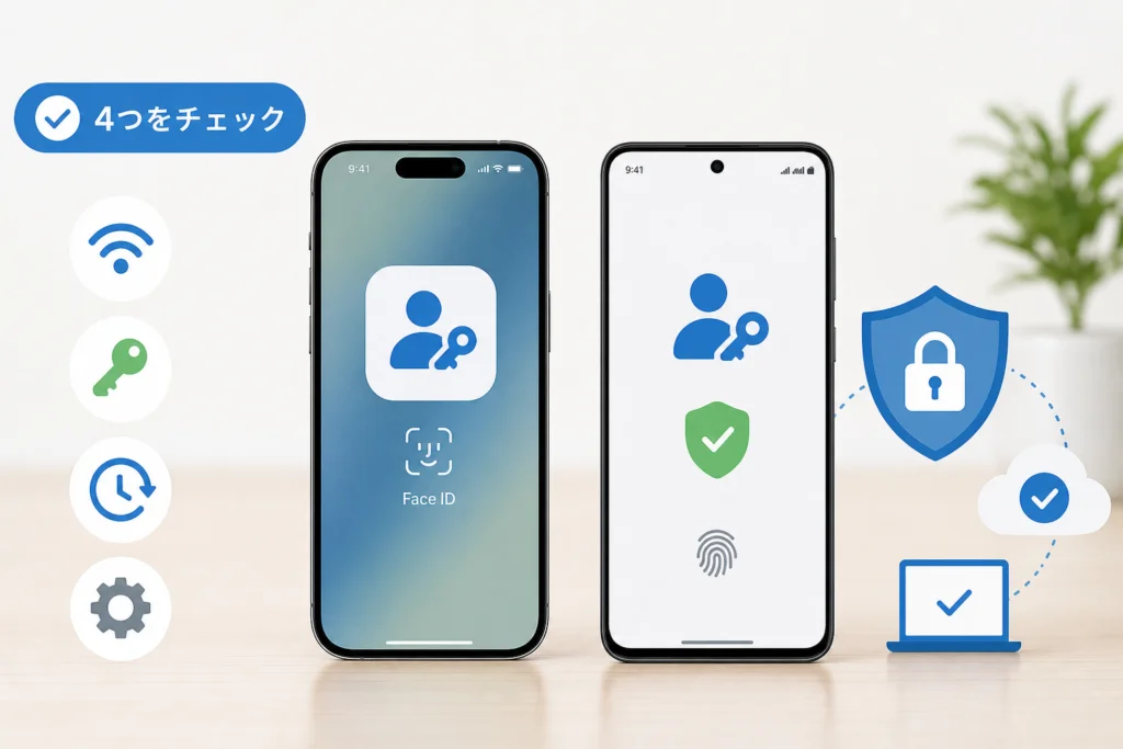 iPhone・Androidでパスキーを作成できない場合の確認手順