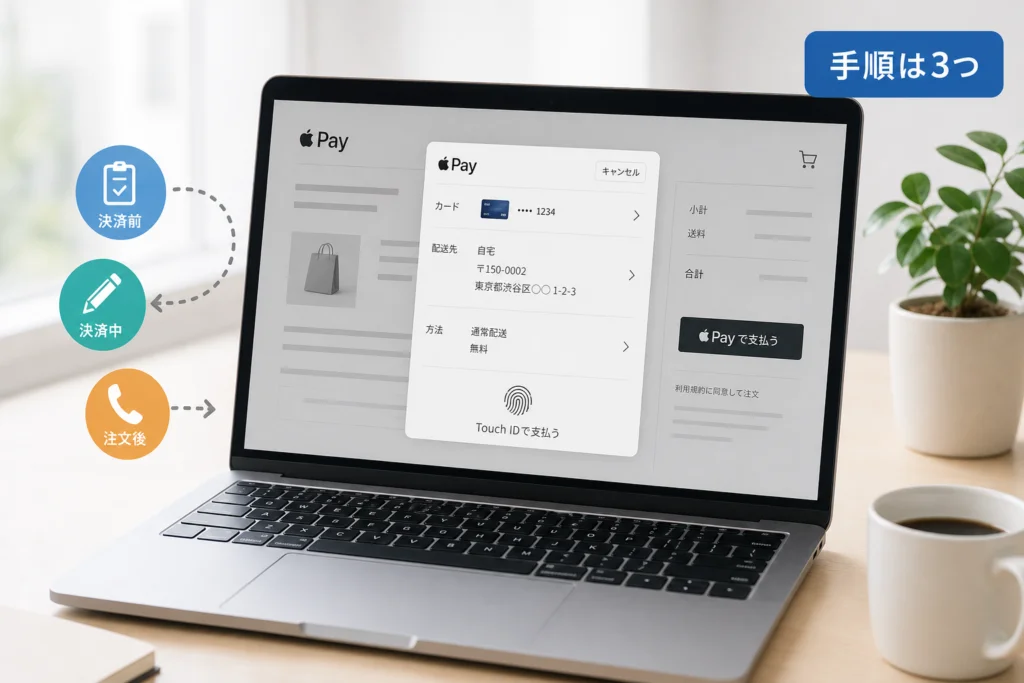 MacでApple Payの配送先を変更する方法