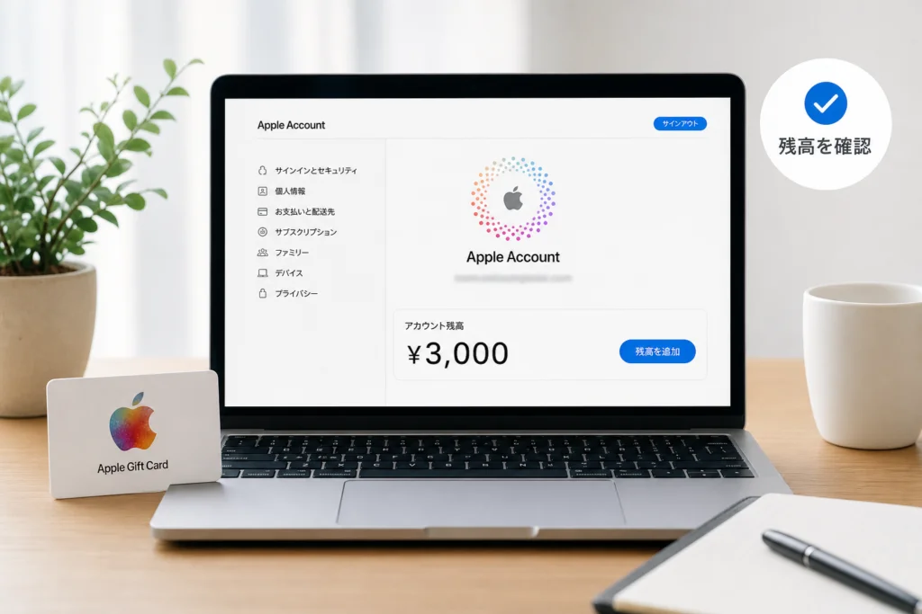 Mac・WindowsでApple Account残高を確認する方法