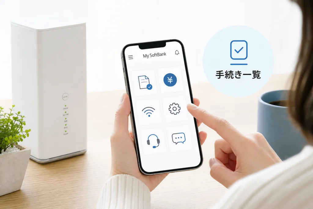 My SoftBankで確認できる用件を整理する