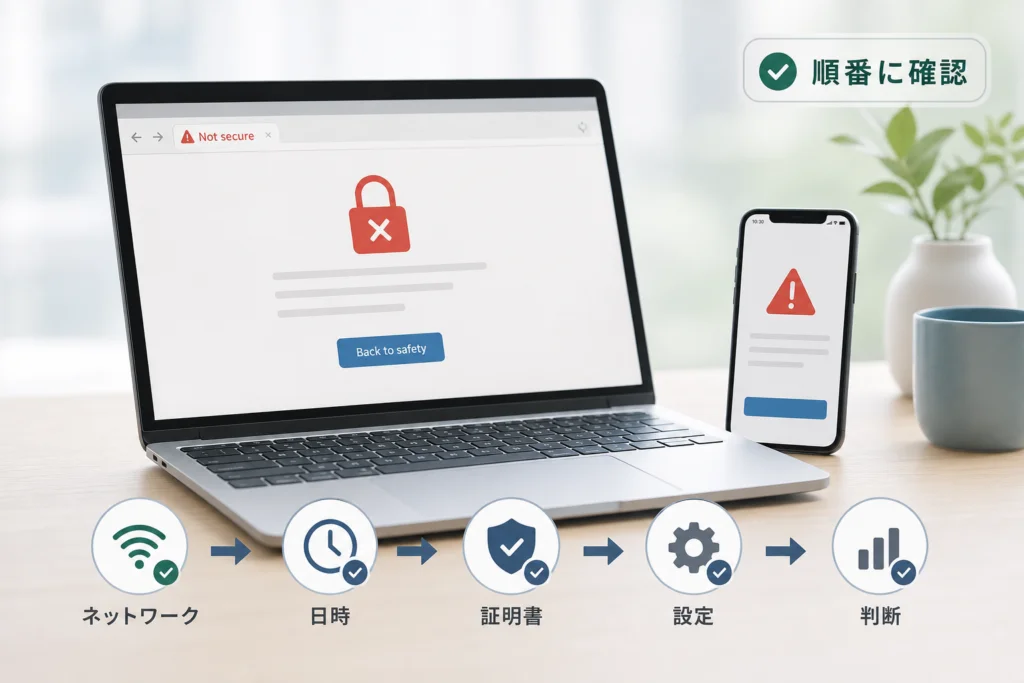 PC・スマホの設定を安全な順番で確認する