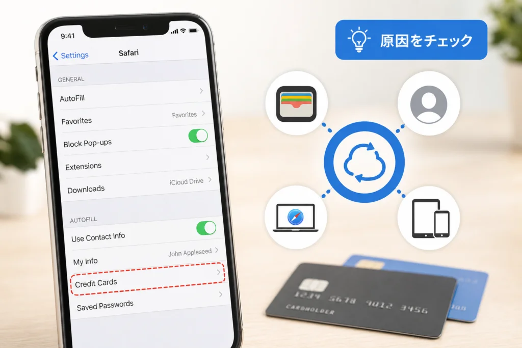 Safariから削除したのにカード番号が表示される原因