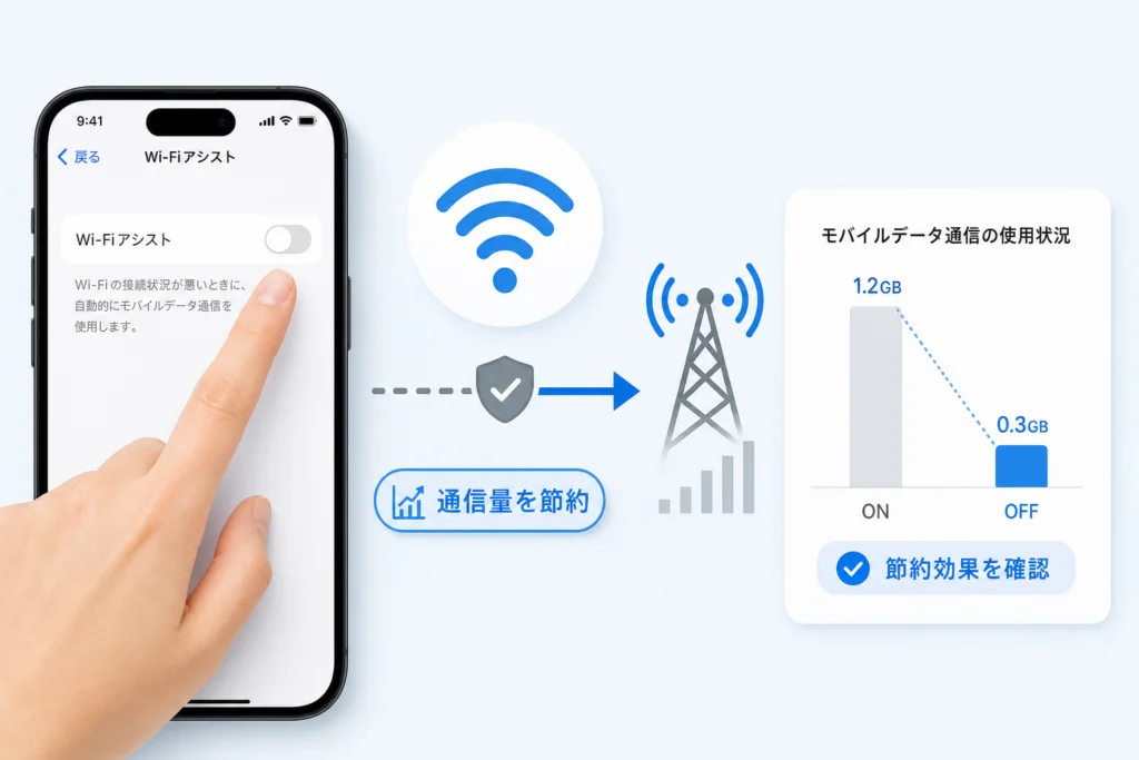 Wi-Fiにつないでいるのにギガが減るのはなぜ?